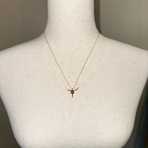 Uncommon James Fighter Longhorn Gold Pendant Necklace - Picture 4 of 11